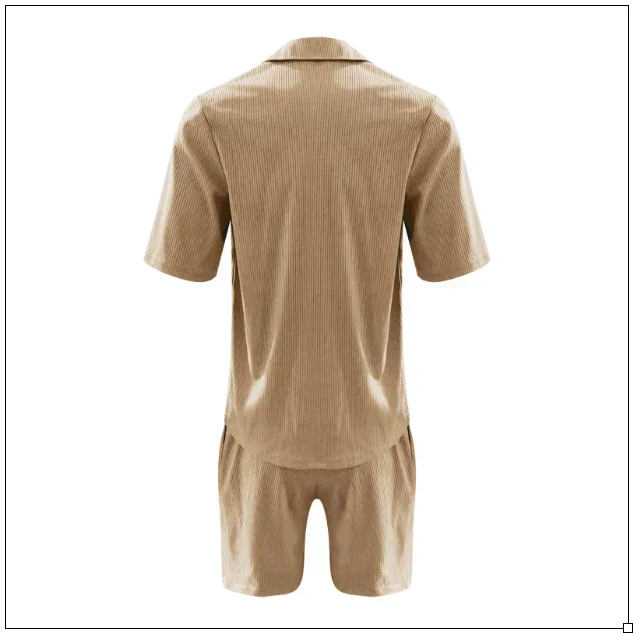 Sommer-Set für Herren | Kurzarm-Hemd & Shorts aus Leinen-Baumwoll-Mix – Atmungsaktiv & Leicht | Perfekt für heiße Sommertage