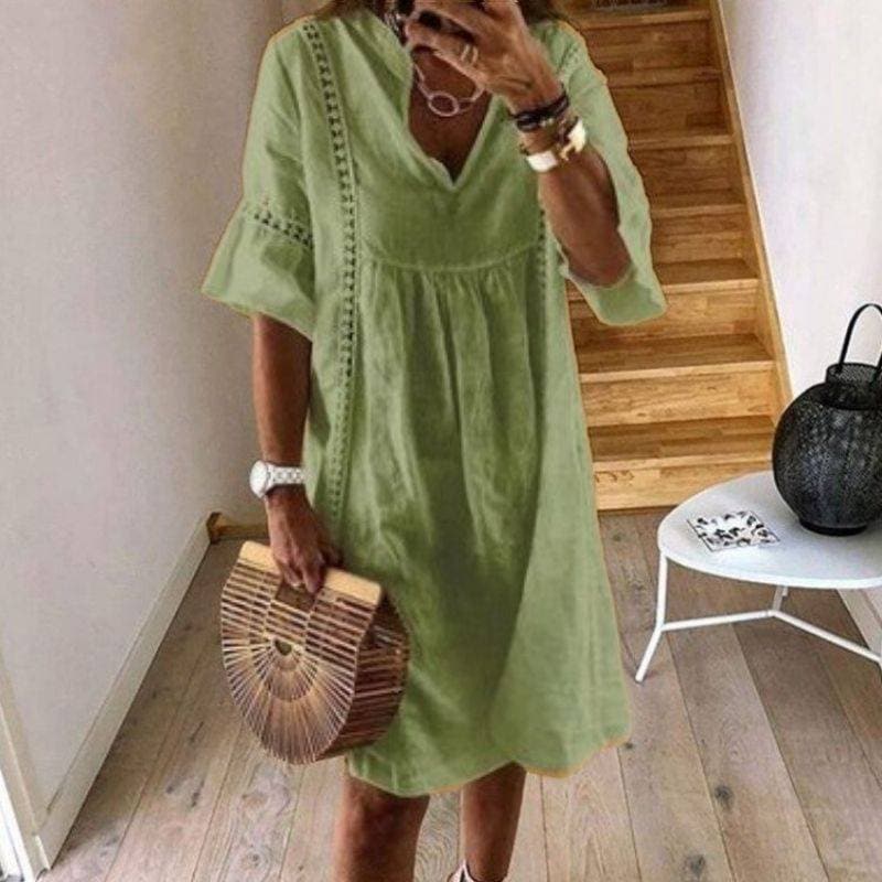 Luftiges Boho-Kleid mit Spitzendetails | Perfekt für den Sommer