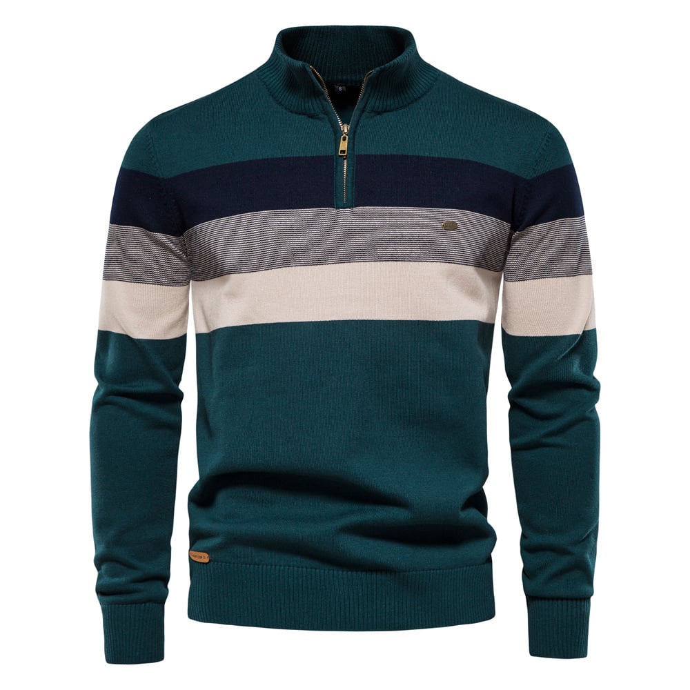 Herren Winter Pullover Langarm aus Baumwollstrick