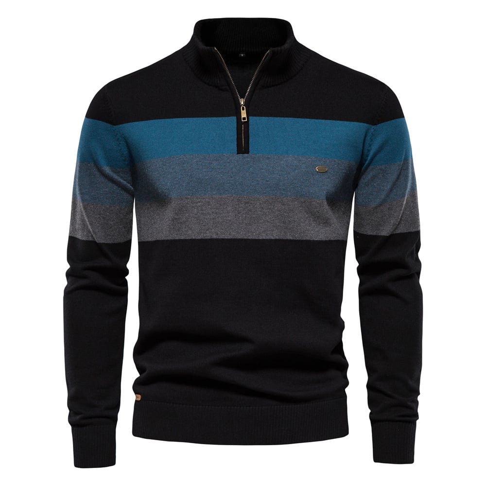 Herren Winter Pullover Langarm aus Baumwollstrick