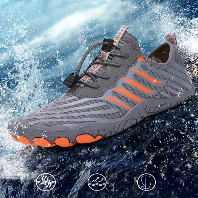 Herren Sommerschuhe für Wasser Gummisohle Zum Reinschlüpfen Schwimmen Strand - Sommer Edition