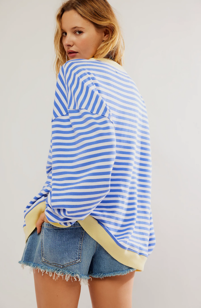 Gestreifter Strickpullover | Ideal für Sommer