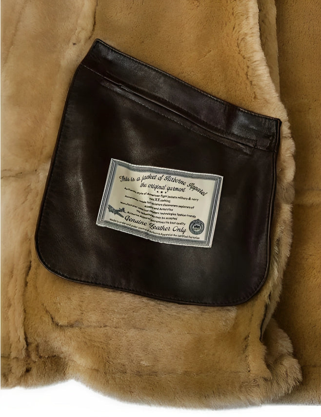 Herren Winter Bomberjacke mit Fleeceimitat und einreihigem Verschluss