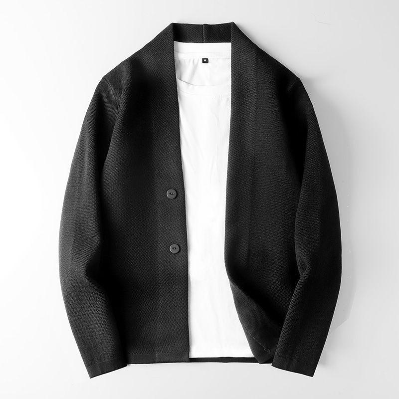 Herren Sommer-Strickjacke mit Schlanker Passform Langarm Leicht Knopfleiste