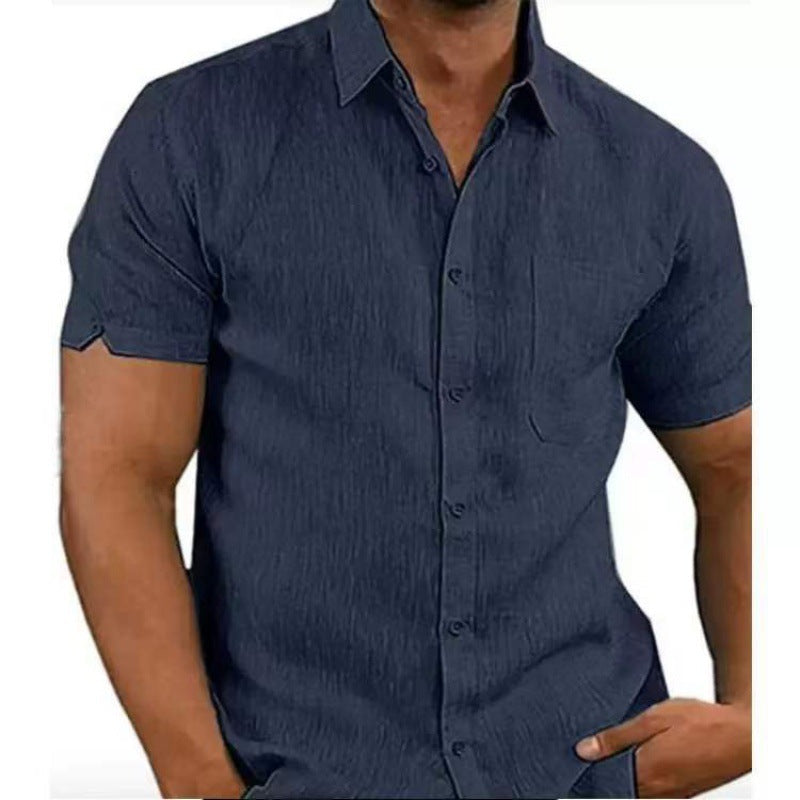 Herren Kurzarm-Shirt Sommer Leichte Baumwolle | Perfekt für Sonnige Tage