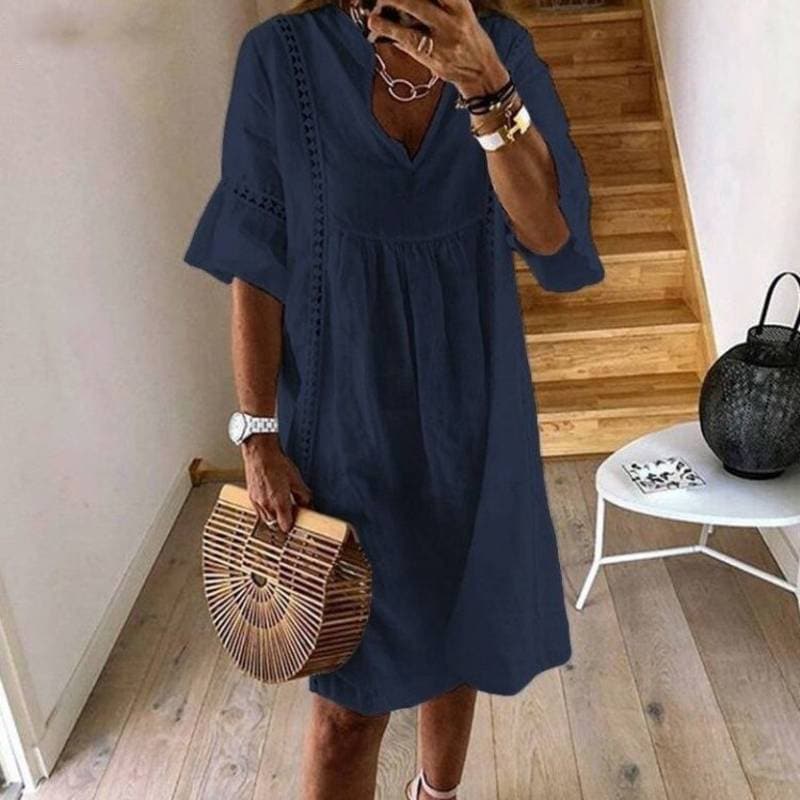 Luftiges Boho-Kleid mit Spitzendetails | Perfekt für den Sommer