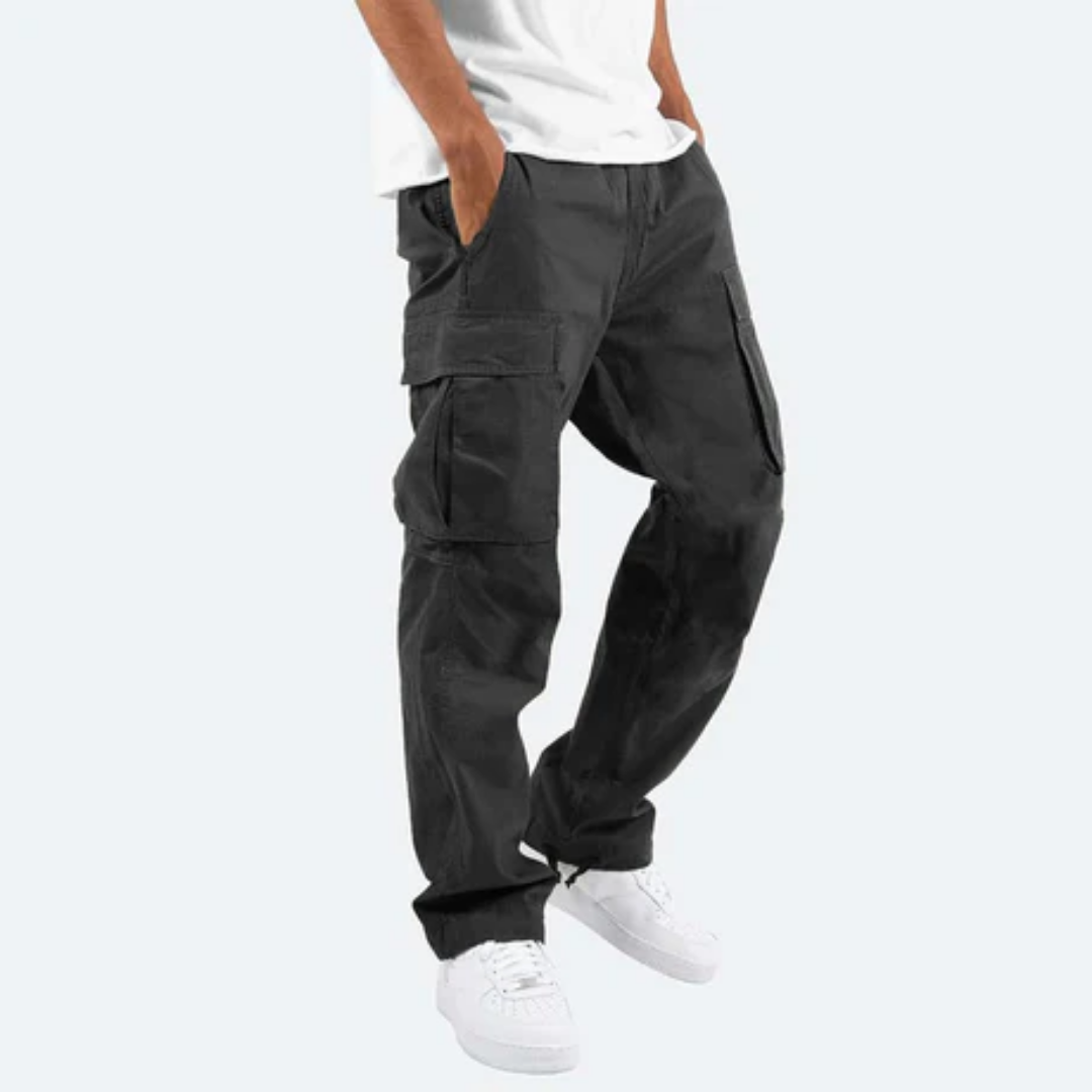 Cargo-Hose für Herren mit geradem Schnitt und mehreren Taschen - Perfekt für den Sommer