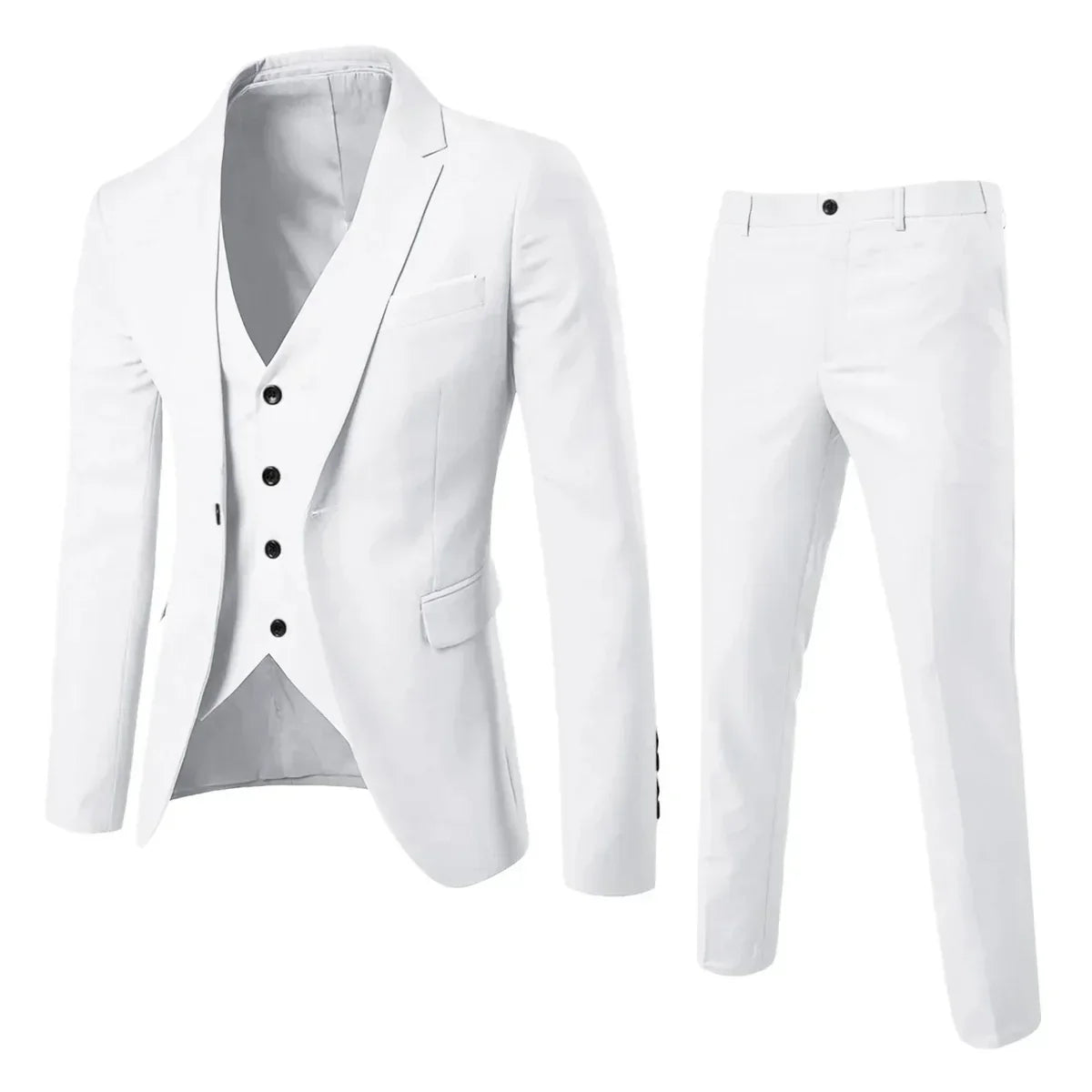 Zweiteiliger Anzug mit Weste und Hose - ideal für Frühling und Sommer