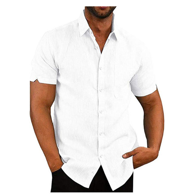 Herren Kurzarm-Shirt Sommer Leichte Baumwolle | Perfekt für Sonnige Tage