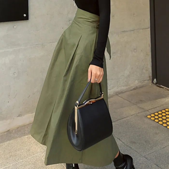 Eleganter Midi-Faltenrock mit hoher Taille I Perfekt für den Sommer