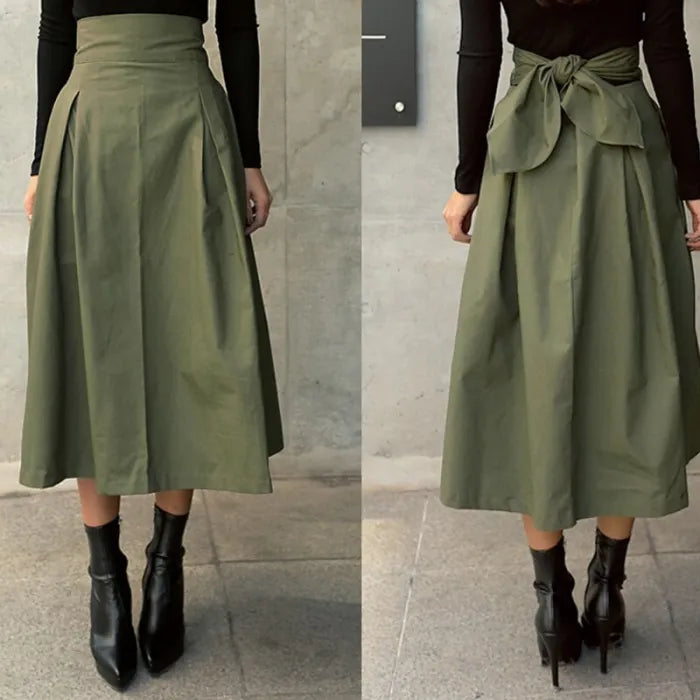 Eleganter Midi-Faltenrock mit hoher Taille I Perfekt für den Sommer