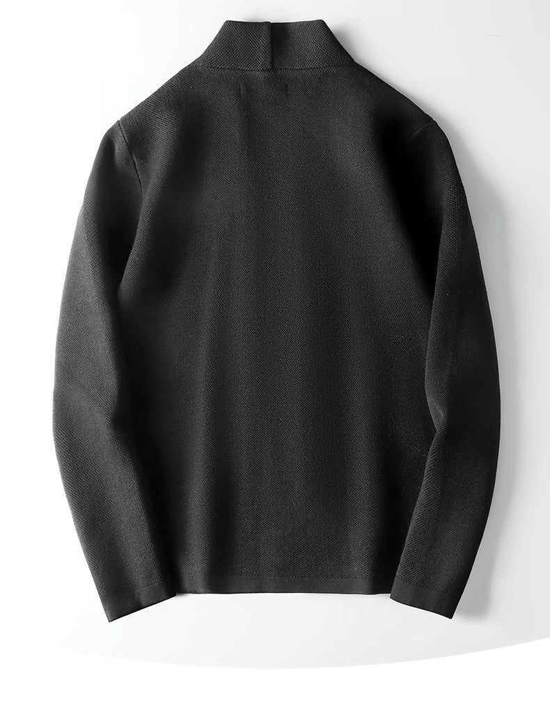 Herren Sommer-Strickjacke mit Schlanker Passform Langarm Leicht Knopfleiste