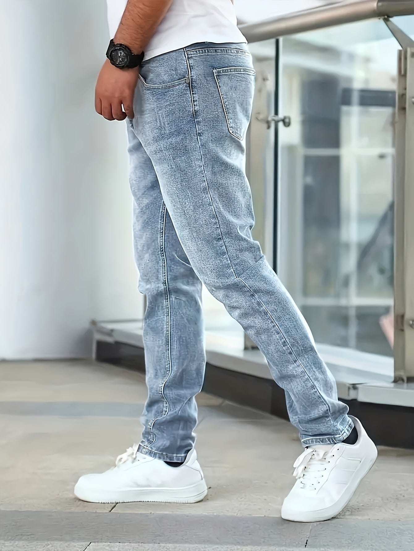 Herren Stretch-Jeans mit Flexibler Passform | Perfekt für den Sommer