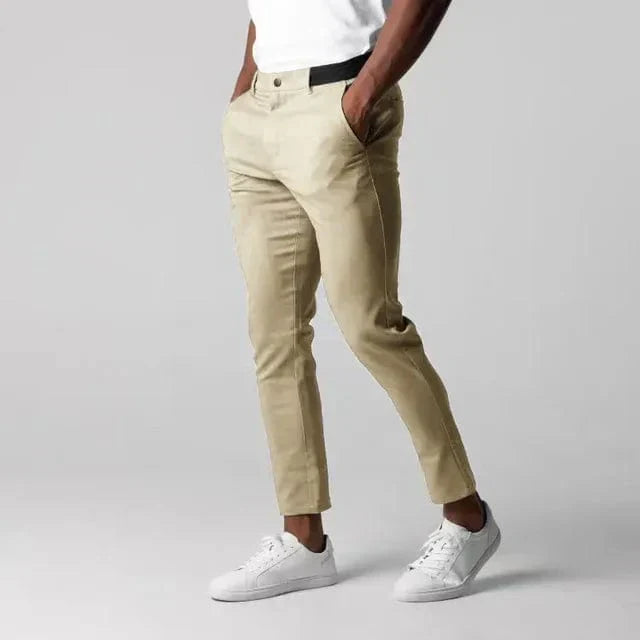 Herren Stretch-Chinos mit Tapered Fit I Ideal für Sommer