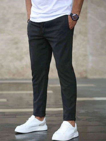 Sommerliche Stretch-Hose für Herren – Bequeme Business & Freizeit Hose mit schlanker Passform | Atmungsaktiv & Formstabil | Ideal für Alltag & Büro