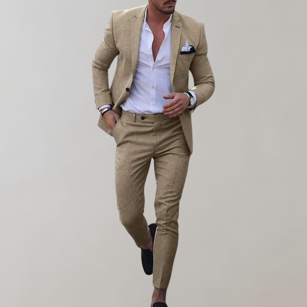 Herren Business Blazer Set mit maßgeschneidertem Schnitt I ideal für Frühling und Sommer