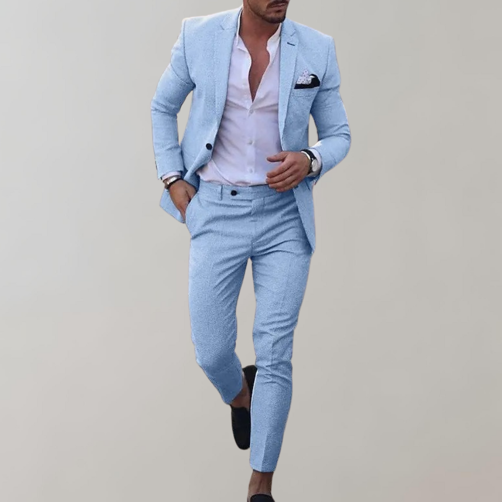Herren Business Blazer Set mit maßgeschneidertem Schnitt I ideal für Frühling und Sommer