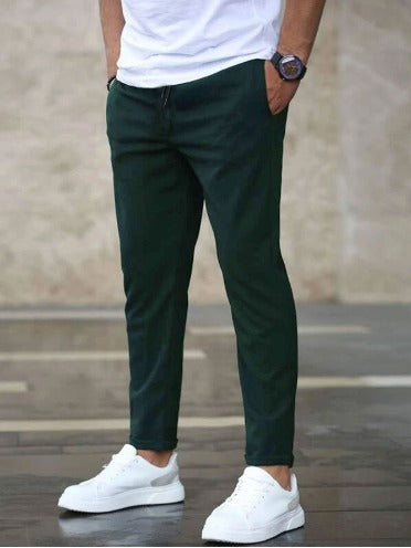 Sommerliche Stretch-Hose für Herren – Bequeme Business & Freizeit Hose mit schlanker Passform | Atmungsaktiv & Formstabil | Ideal für Alltag & Büro