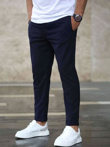Sommerliche Stretch-Hose für Herren – Bequeme Business & Freizeit Hose mit schlanker Passform | Atmungsaktiv & Formstabil | Ideal für Alltag & Büro
