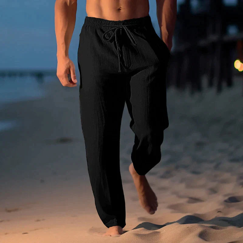 Leichte Leinenhose mit Atmungsaktivem Stoff für Herren | Perfekt für den Sommer