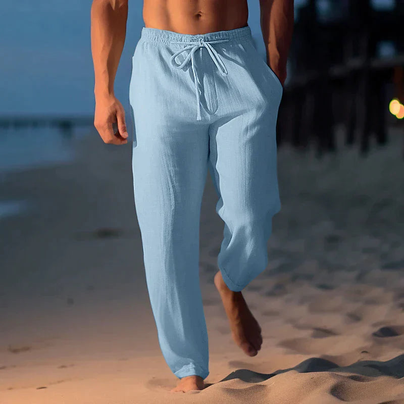 Leichte Leinenhose mit Atmungsaktivem Stoff für Herren | Perfekt für den Sommer