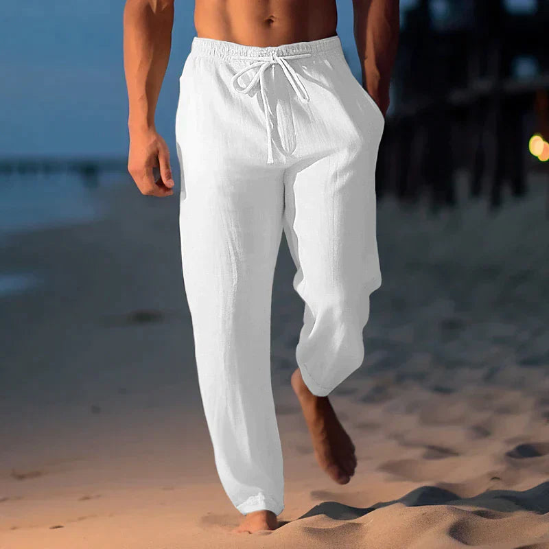 Leichte Leinenhose mit Atmungsaktivem Stoff für Herren | Perfekt für den Sommer