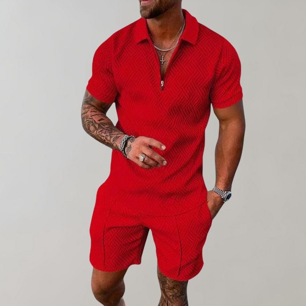 Herren-Sommer-Set mit Polo-Shirt und Shorts | Perfekt für den Sommerurlaub