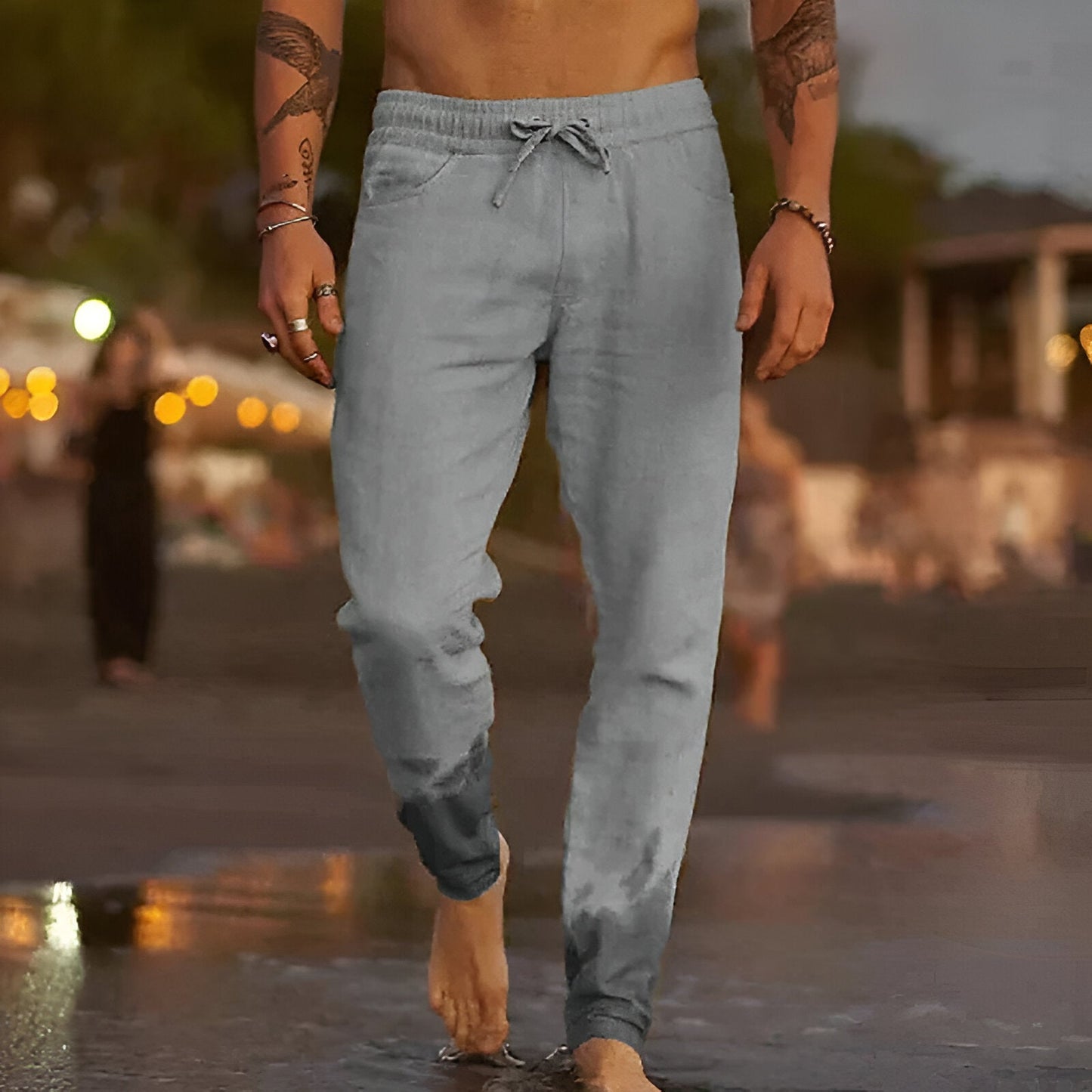 Elastische Herren Sommerhose – Perfekt für heiße Tage