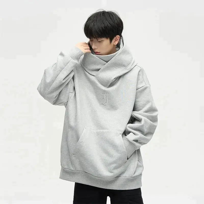Ninja-Jacke mit Doppelkragen und asymmetrischem Reißverschluss | Ideal für Frühling und Sommer