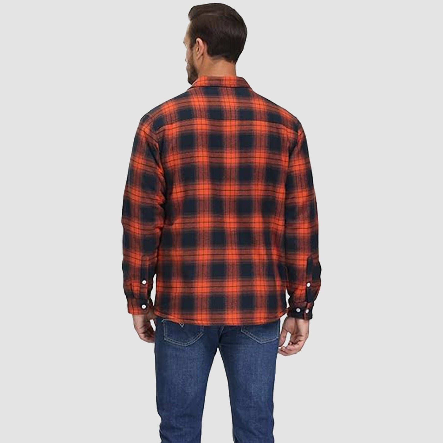 Leichte karierte Überhemdjacke mit Knopfverschluss und Seitentaschen | Ideal für Sommer