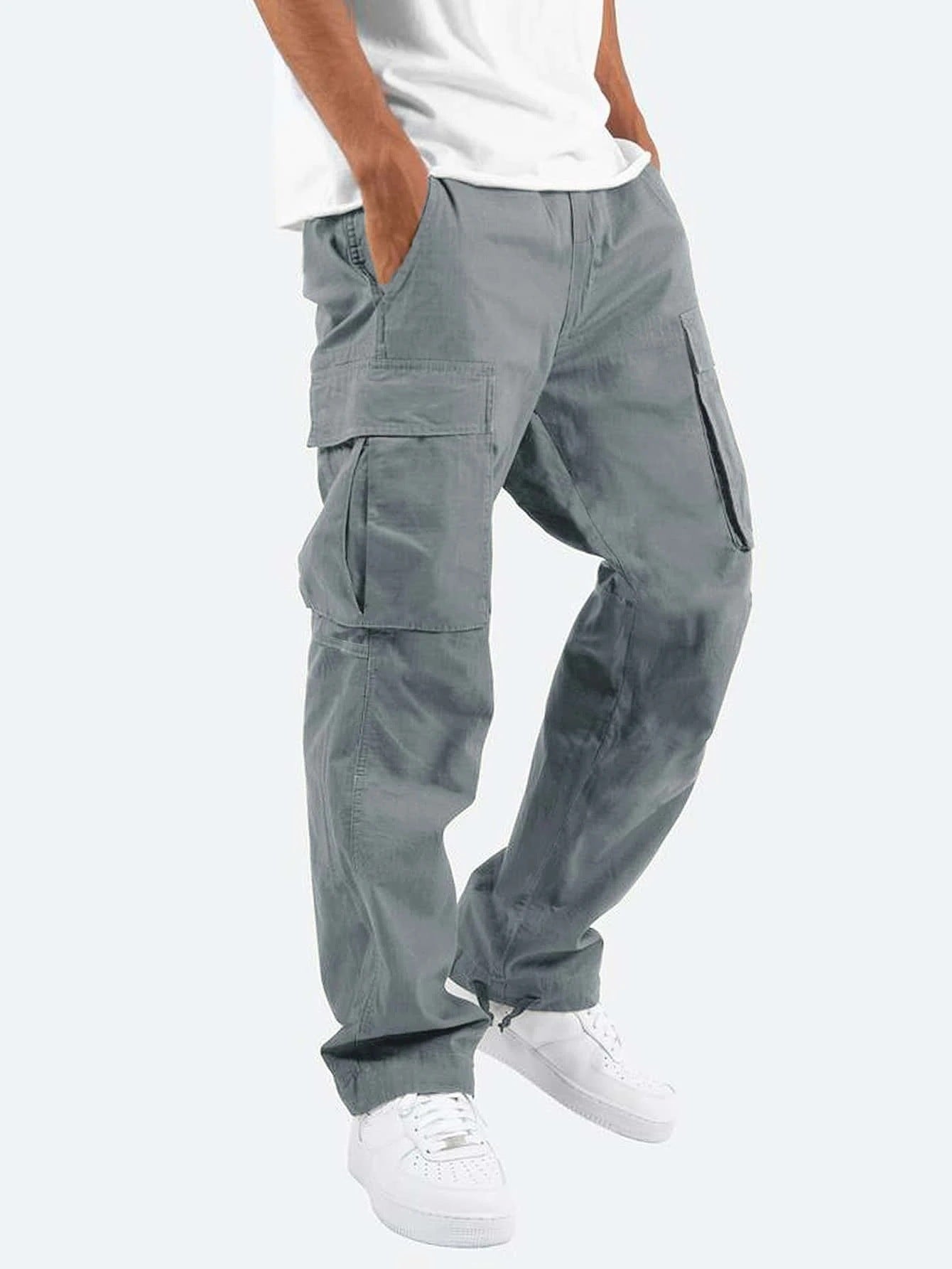 Herren Stretch-Cargohose mit mehreren Taschen I Perfekt für den Sommer