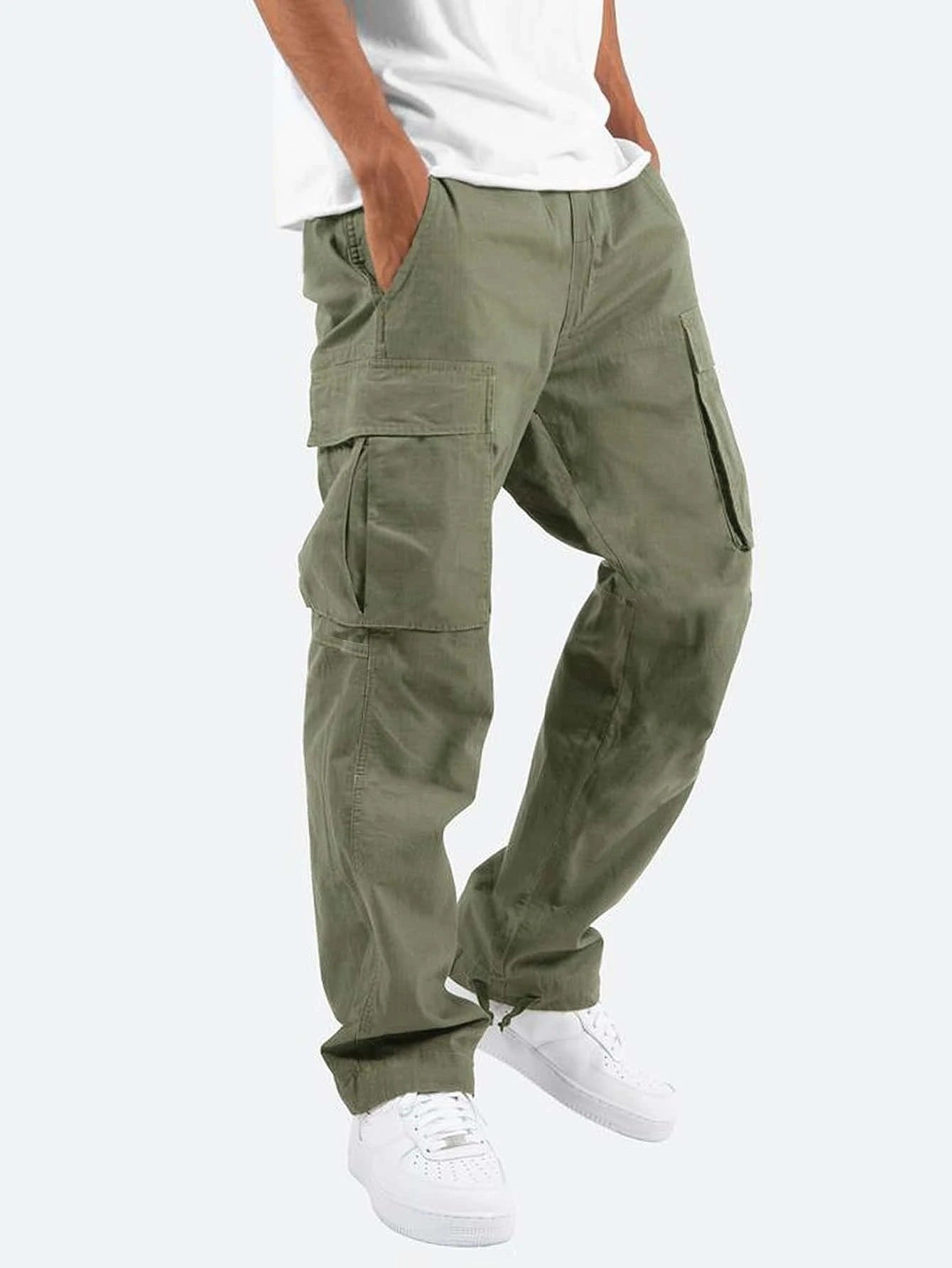 Herren Stretch-Cargohose mit mehreren Taschen I Perfekt für den Sommer
