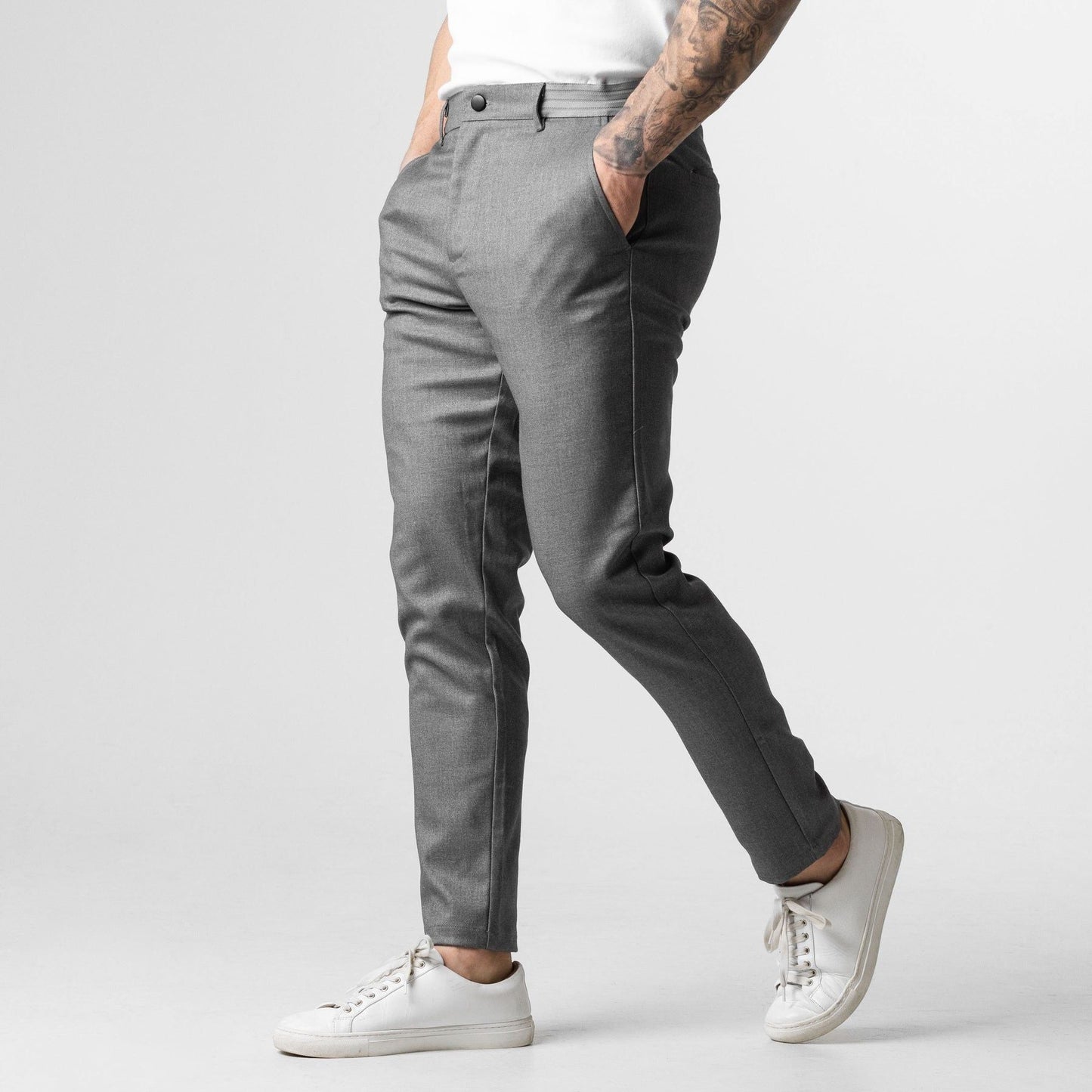 Herren Stretch-Chinos mit Tapered Fit I Ideal für Sommer