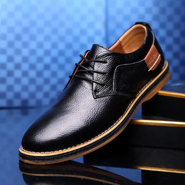 Herren Winterhalbschuhe mit robuster Profilsohle und klassischem Schnitt