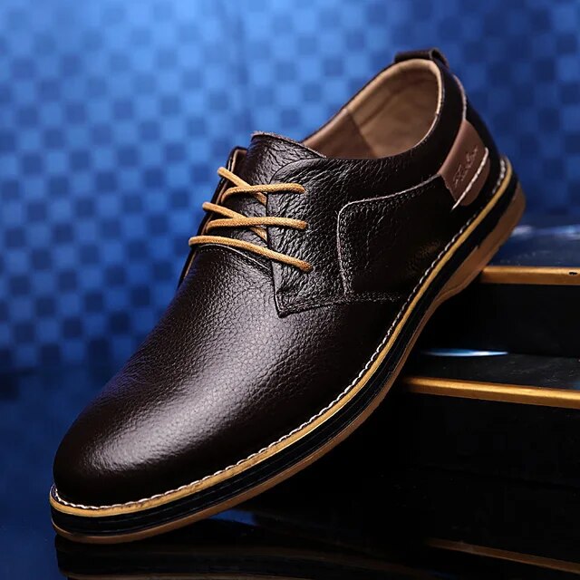 Herren Winterhalbschuhe mit robuster Profilsohle und klassischem Schnitt
