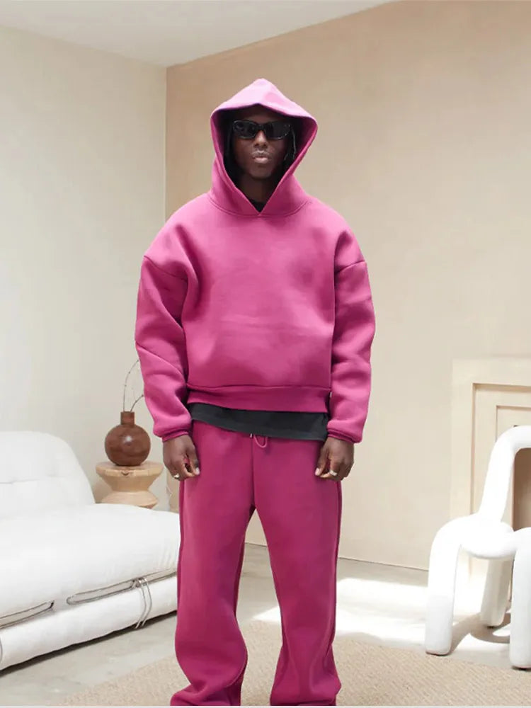 Herren Oversized Hoodie und Jogger Set I Ideal für Frühling und Sommer