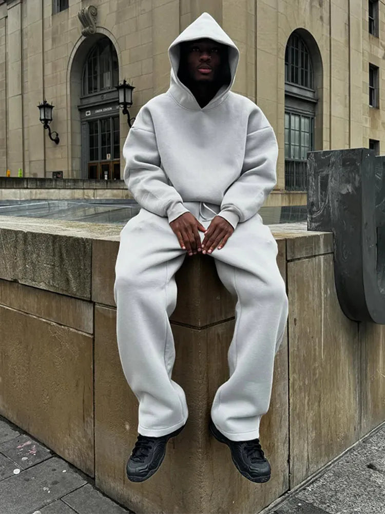 Herren Oversized Hoodie und Jogger Set I Ideal für Frühling und Sommer