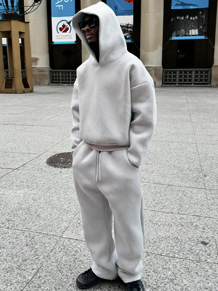 Herren Oversized Hoodie und Jogger Set I Ideal für Frühling und Sommer