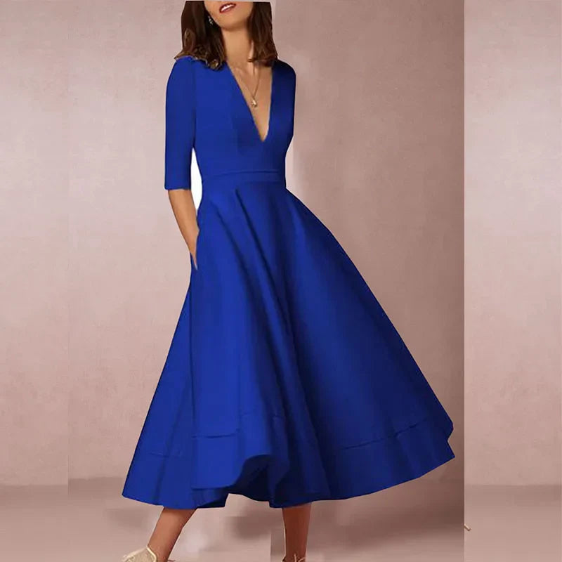 Vintage 60er A-Linien Swingkleid mit Ausgestelltem Rock I Ideal für Frühling und Sommer