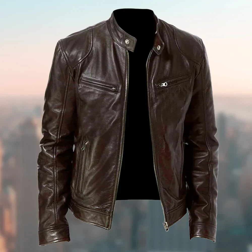 Klassische Herrenjacke – Biker, Bomber & Moto | Ideal für Frühling & Sommer