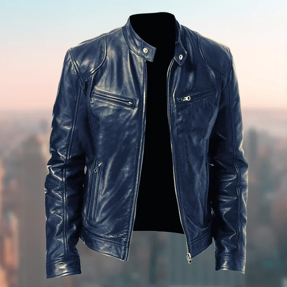 Klassische Herrenjacke – Biker, Bomber & Moto | Ideal für Frühling & Sommer