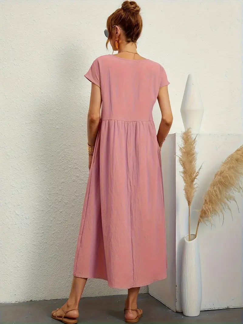 Ares - Sommer-Midikleid mit Taschen