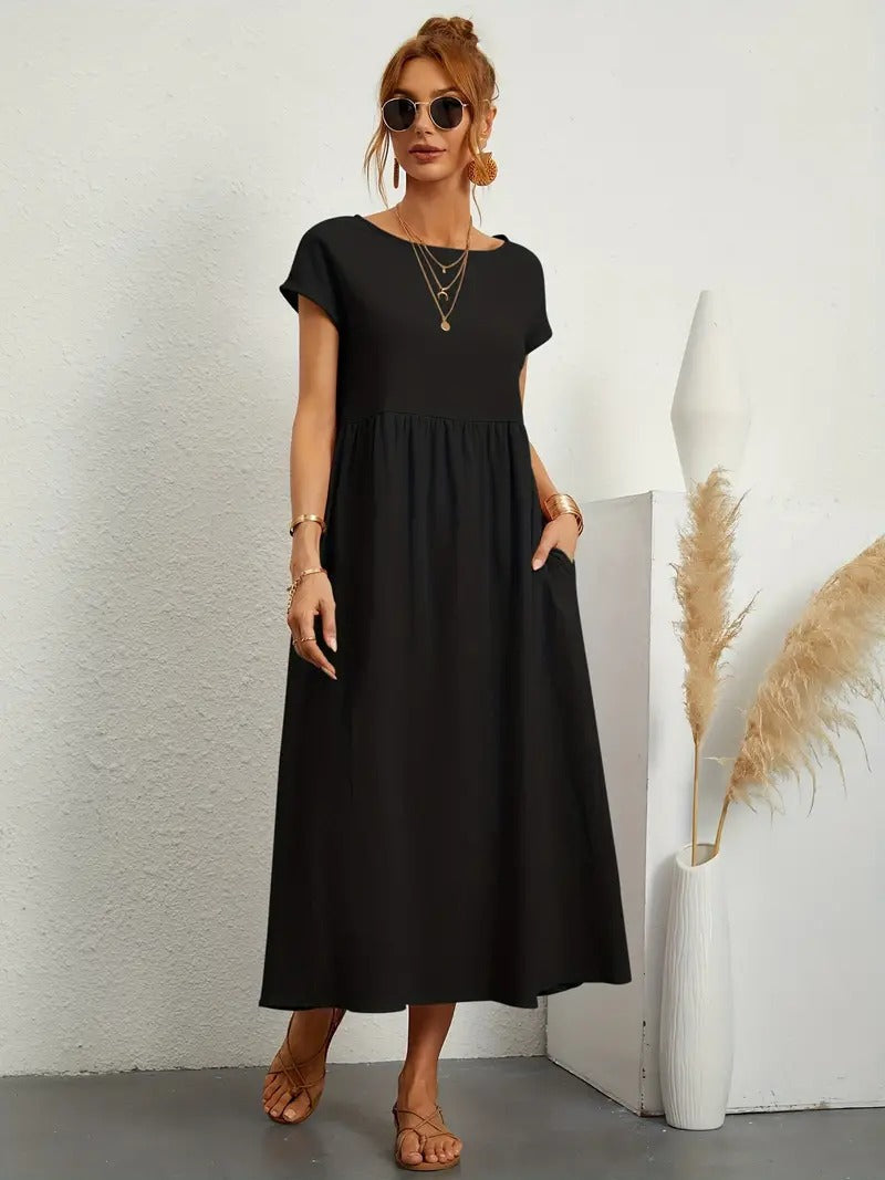 Ares - Sommer-Midikleid mit Taschen