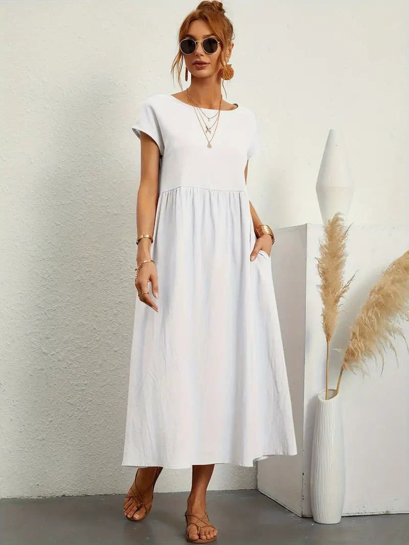 Ares - Sommer-Midikleid mit Taschen