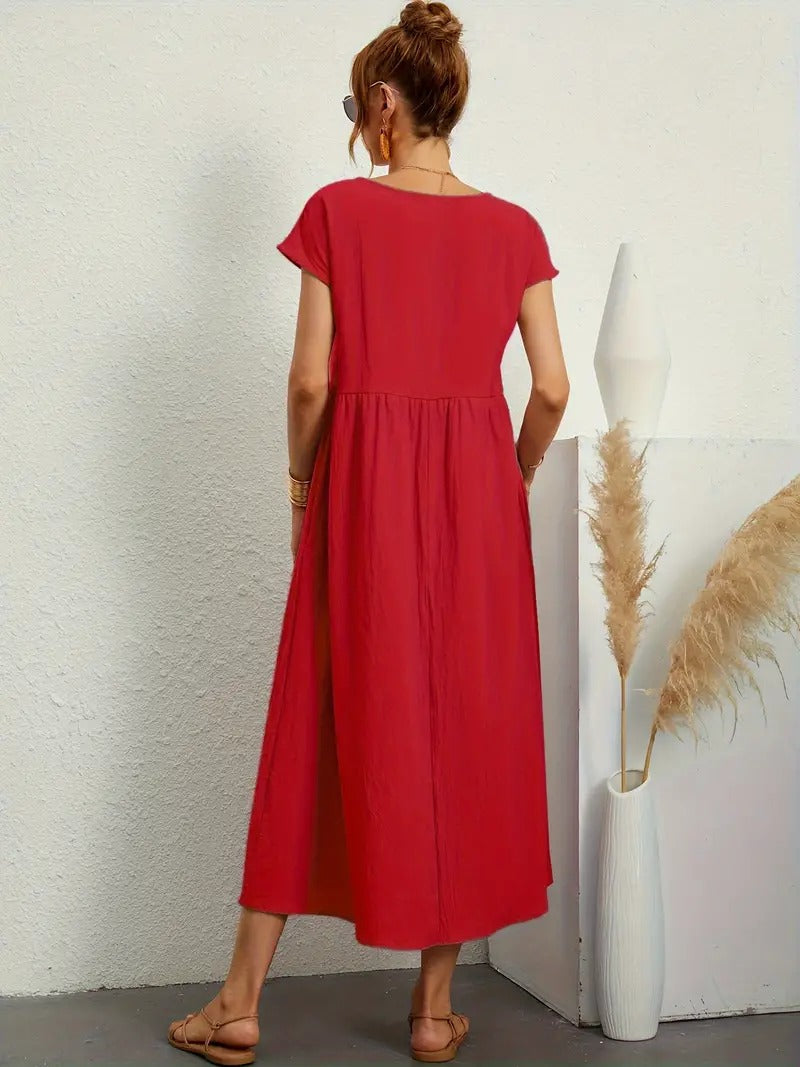 Ares - Sommer-Midikleid mit Taschen