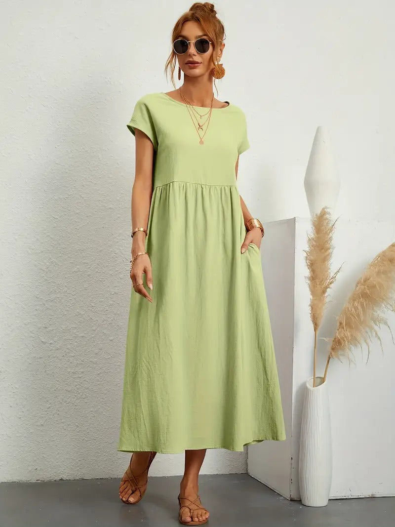 Ares - Sommer-Midikleid mit Taschen