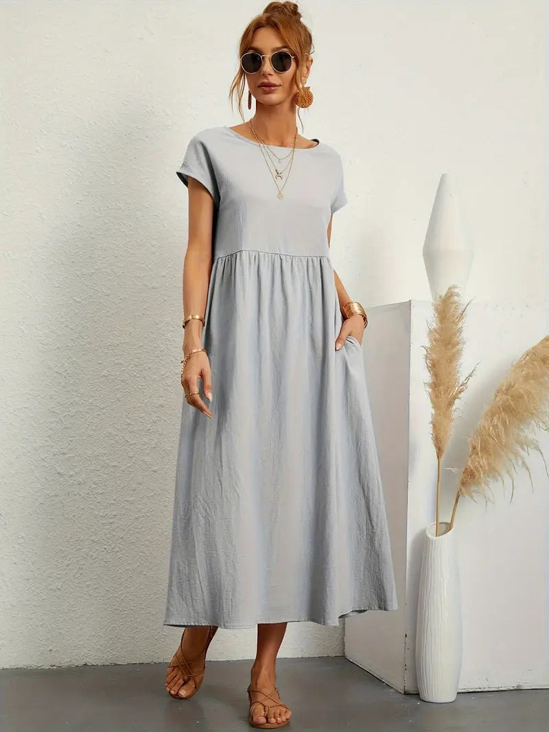 Ares - Sommer-Midikleid mit Taschen