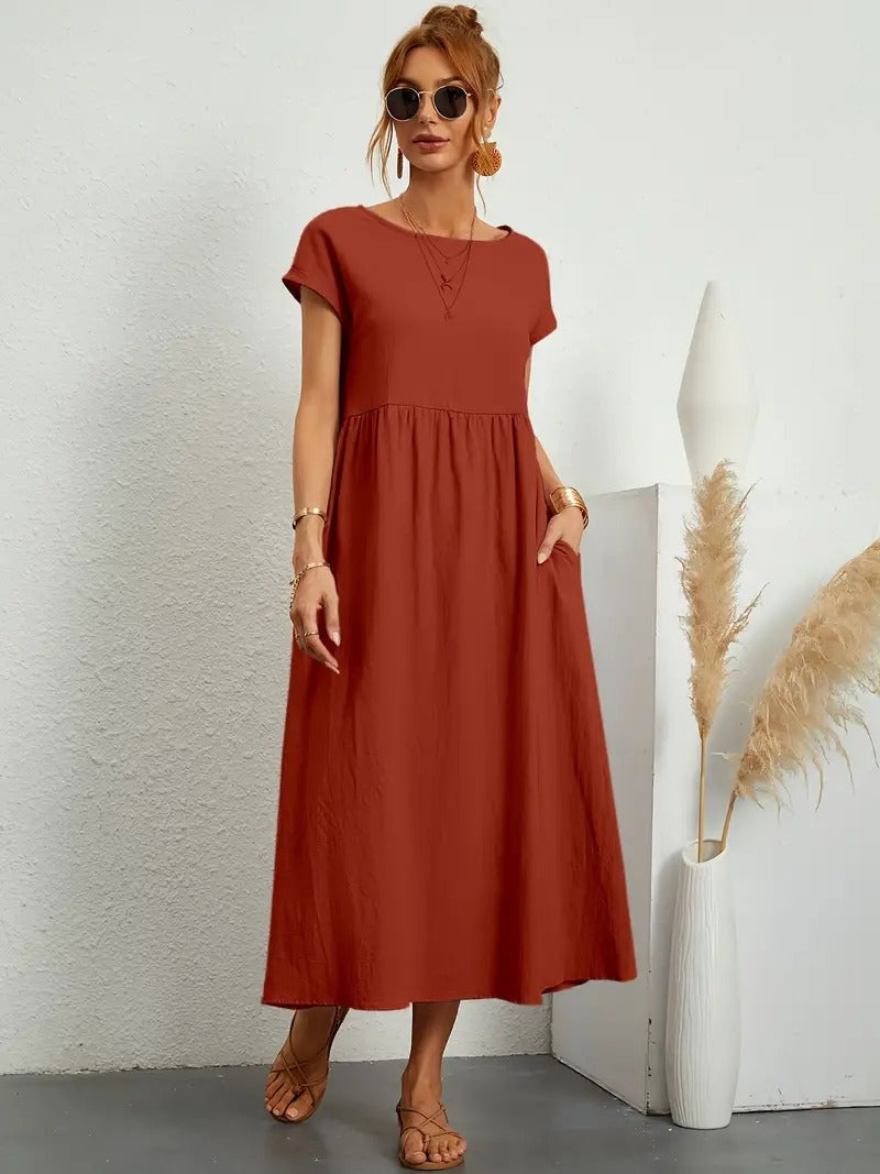 Ares - Sommer-Midikleid mit Taschen