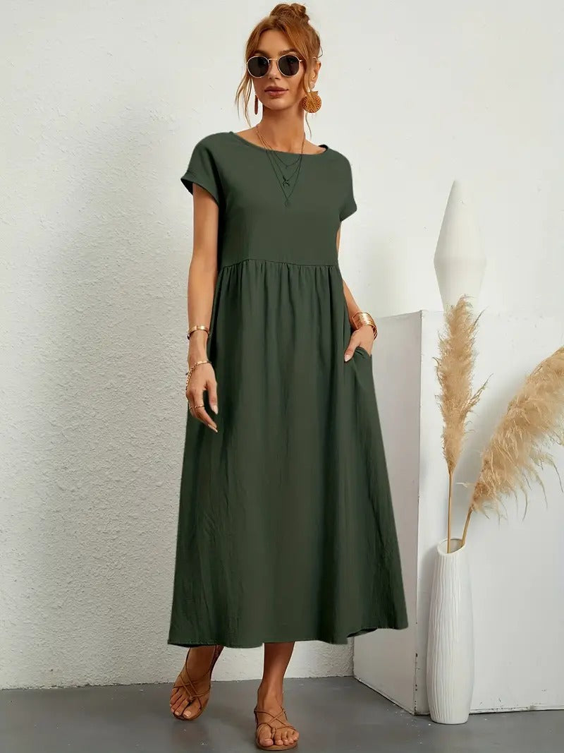 Ares - Sommer-Midikleid mit Taschen