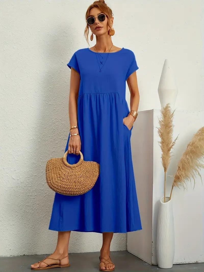 Ares - Sommer-Midikleid mit Taschen